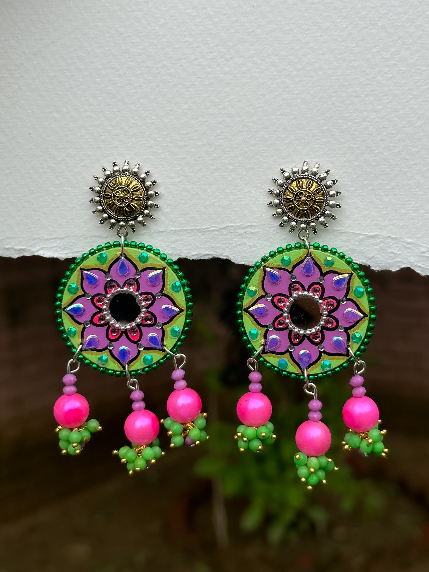 Mini Mandala Earrings