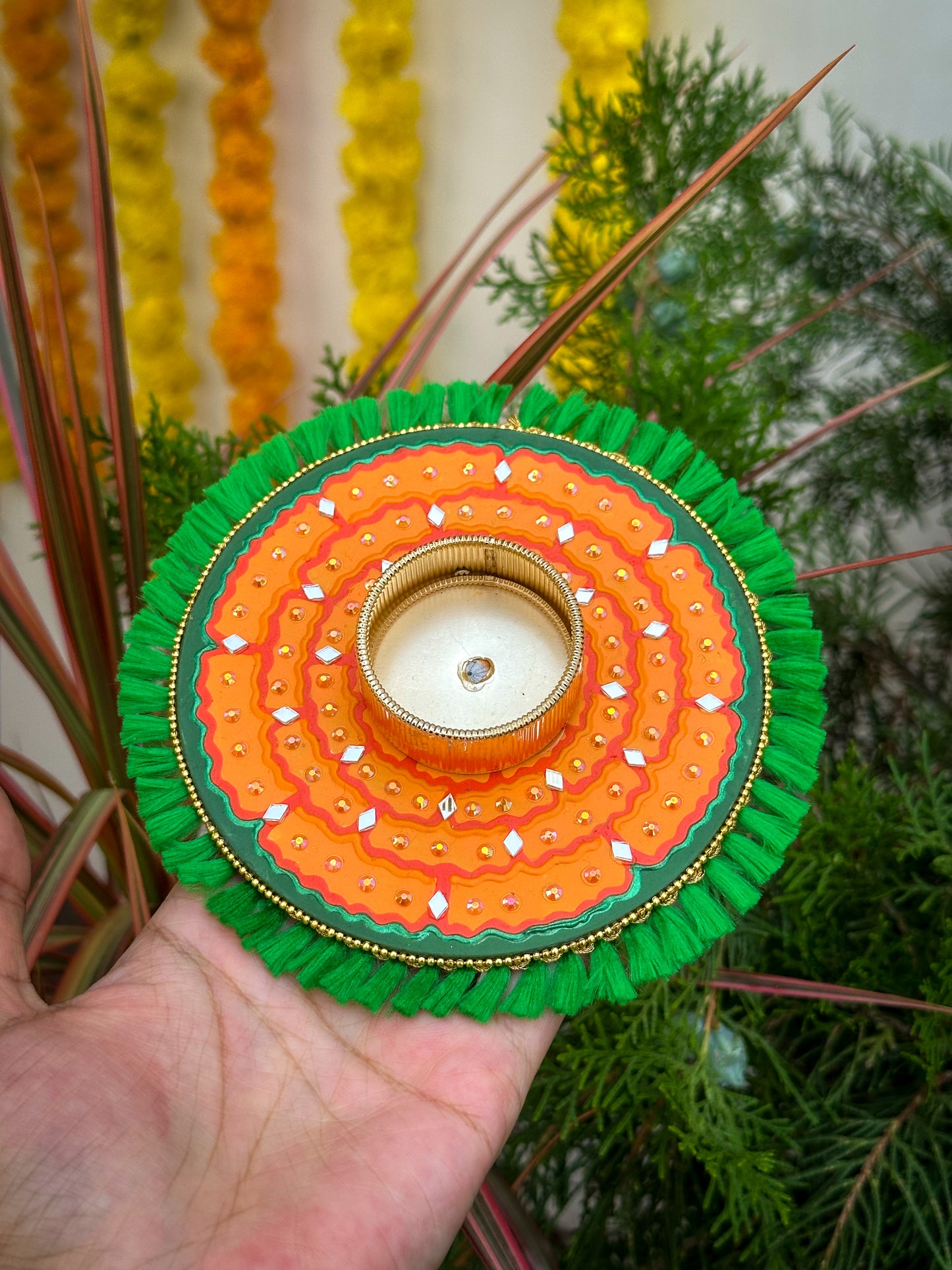 Mandala Tealight Candle Holder