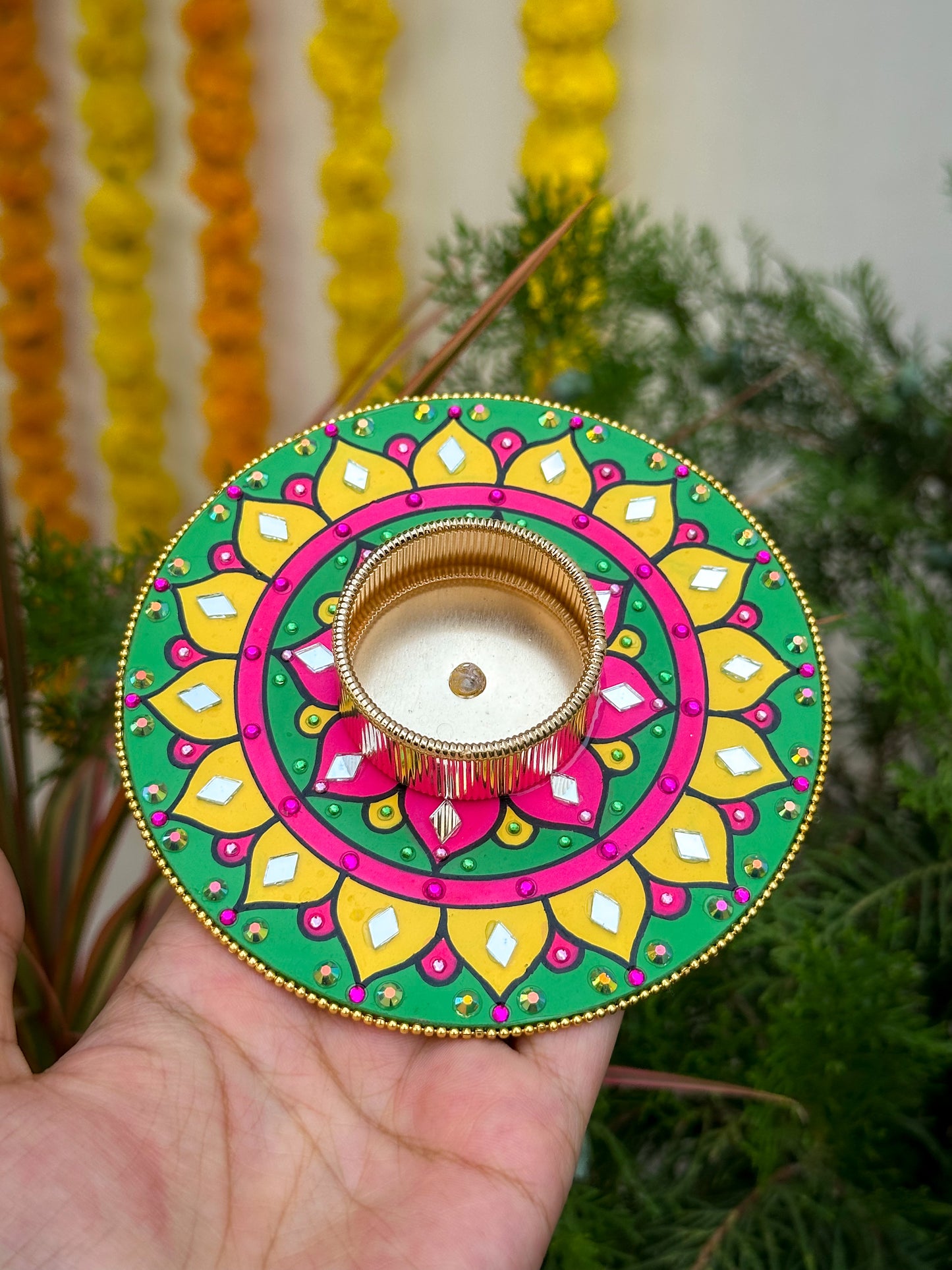 Mandala Tealight Candle Holder