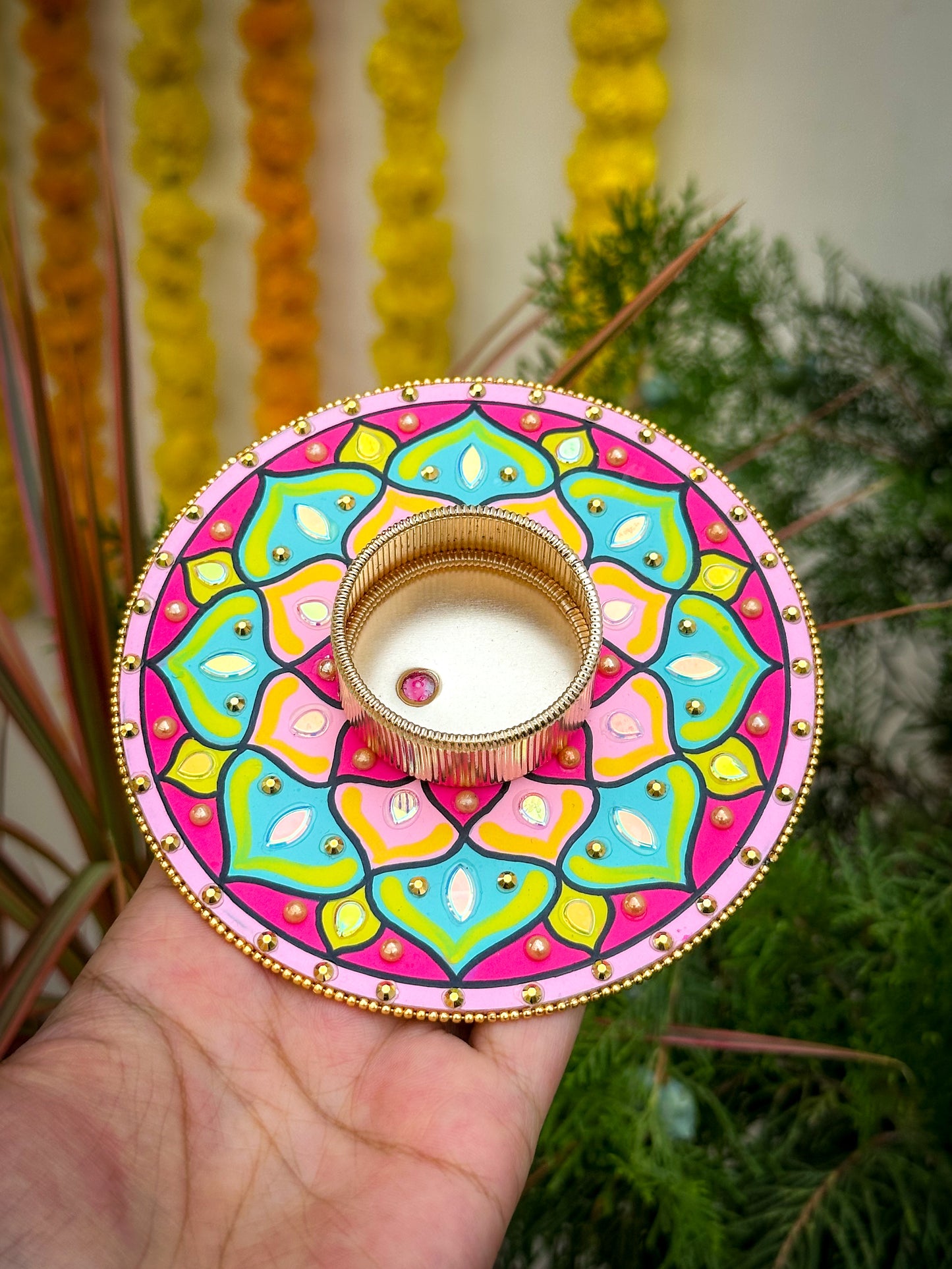 Mandala Tealight Candle Holder