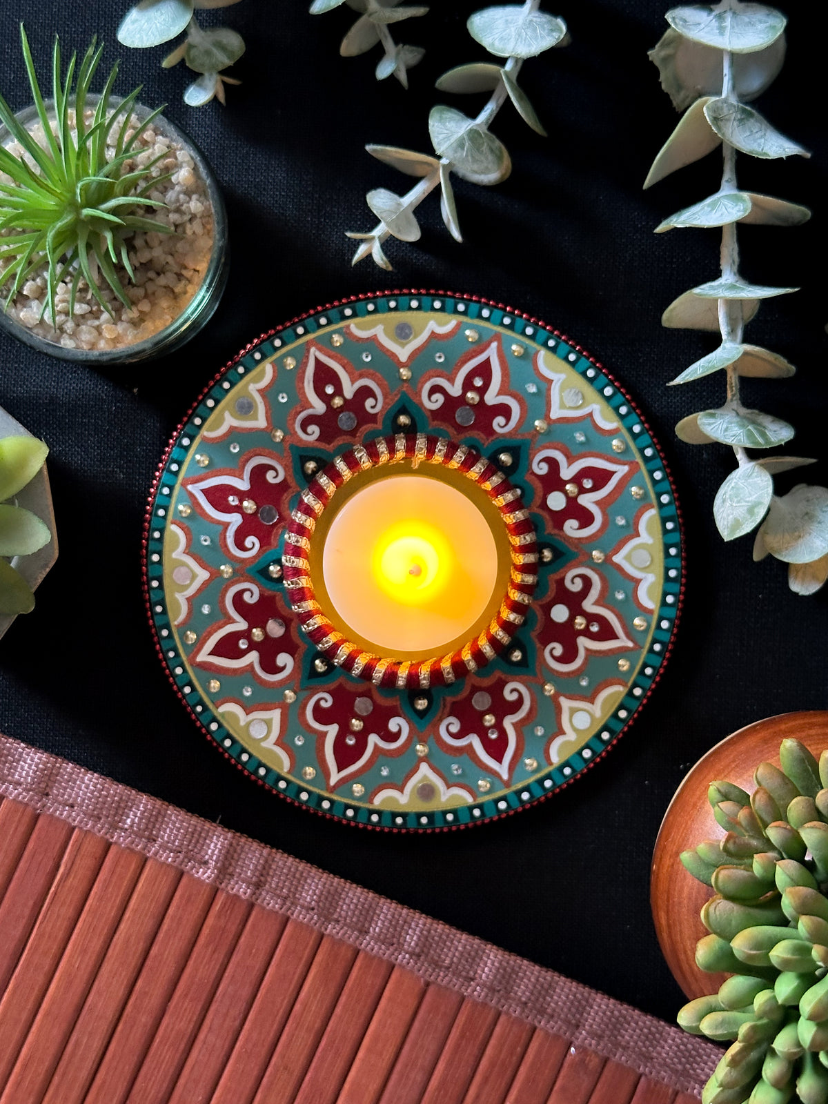 New Mandala Diya/Candle Holder