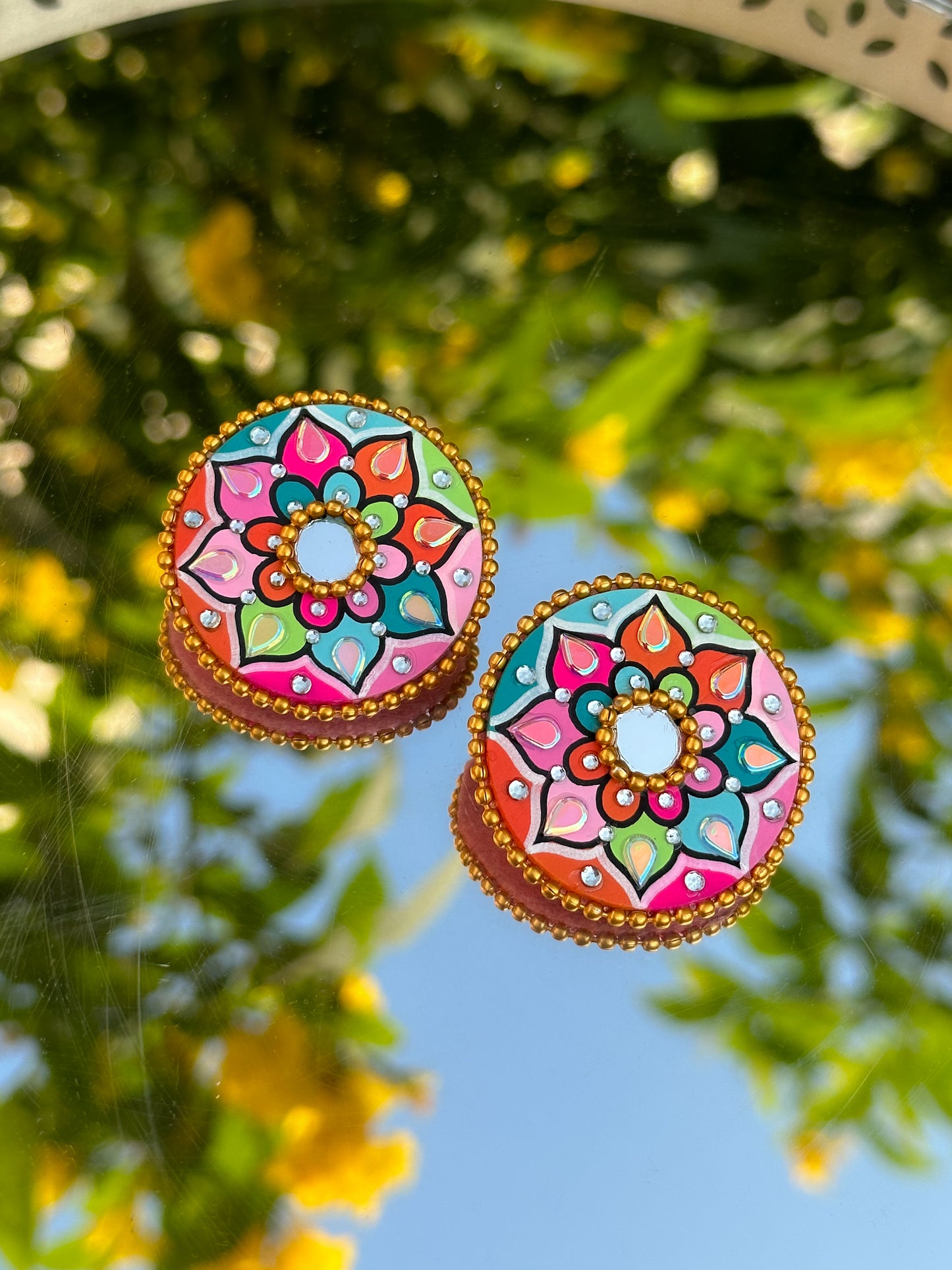 Mandala Studs