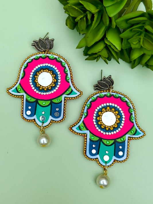 Hamsa Earrings