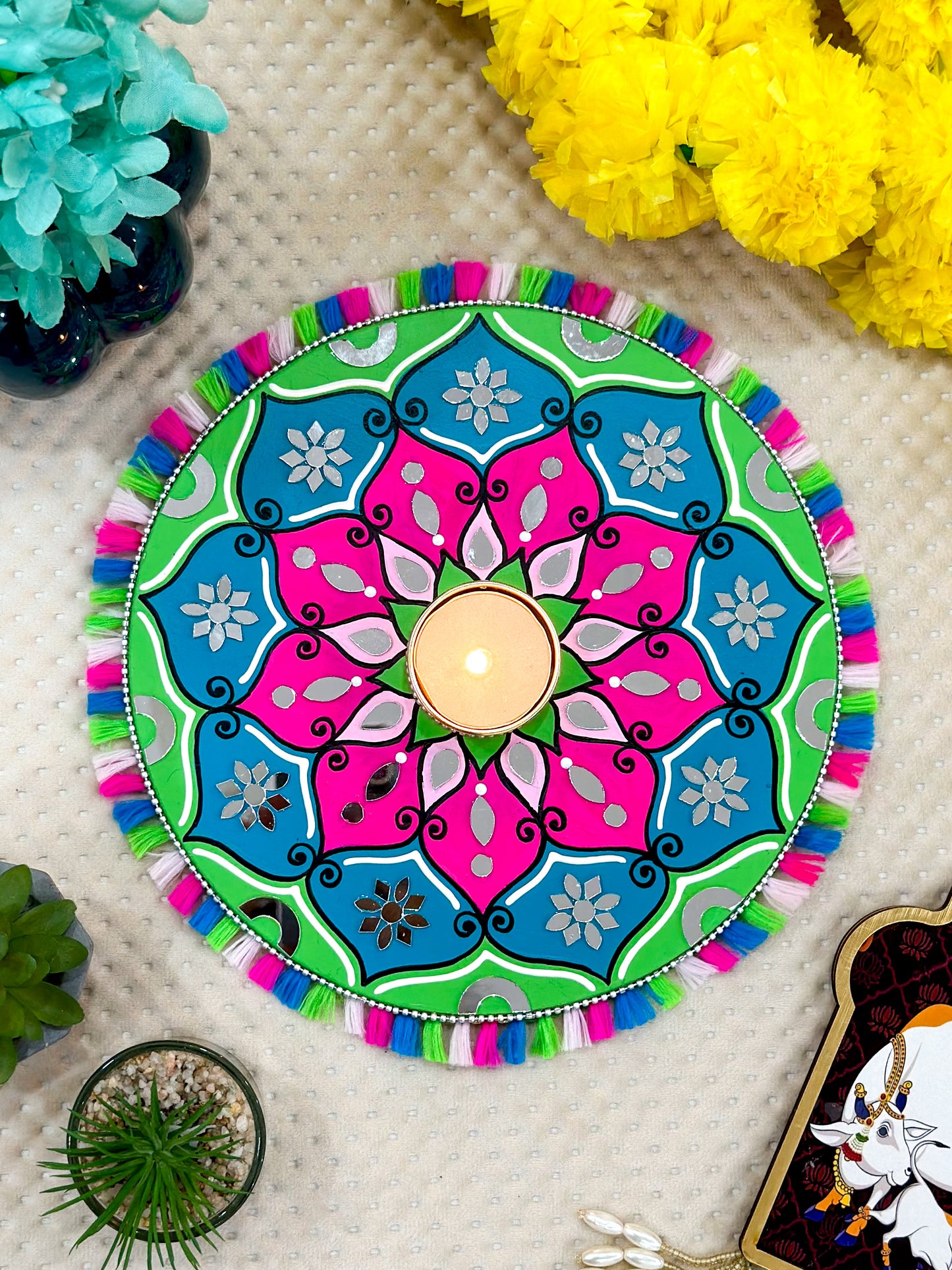 Mandala Tealight Candle Holder