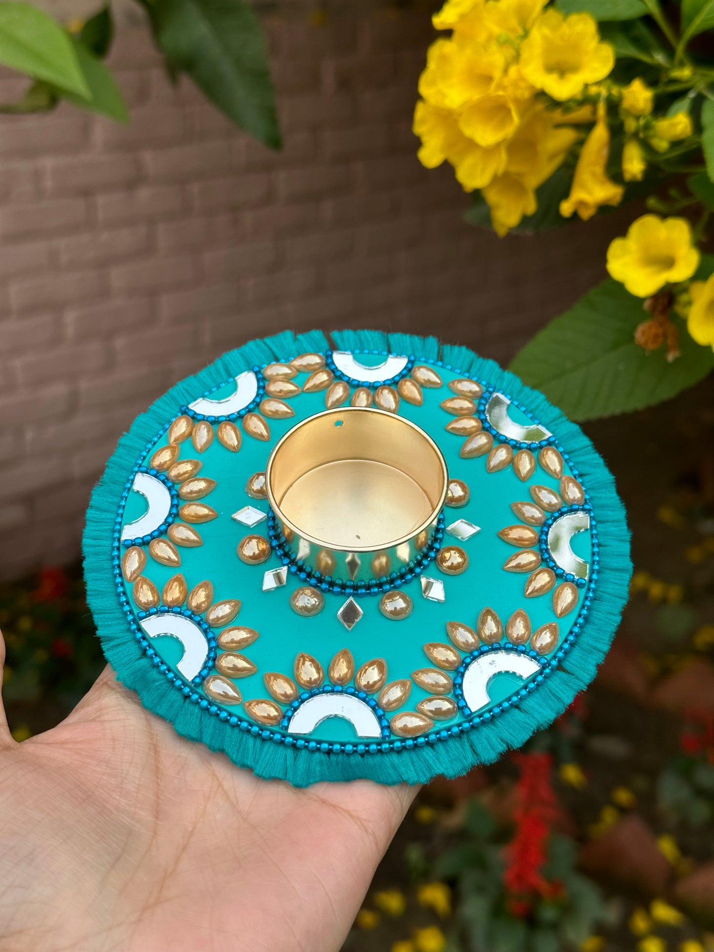 Mini Mandala Tealight Candle Holder