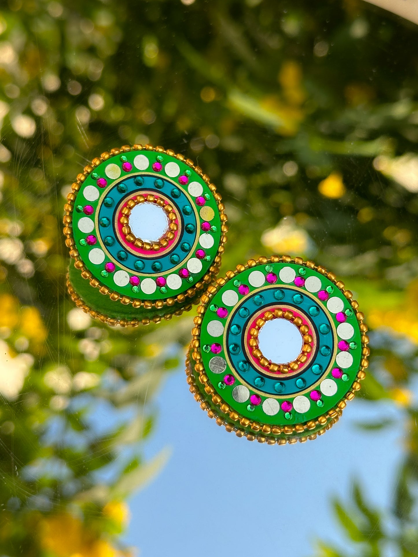 Mandala Studs