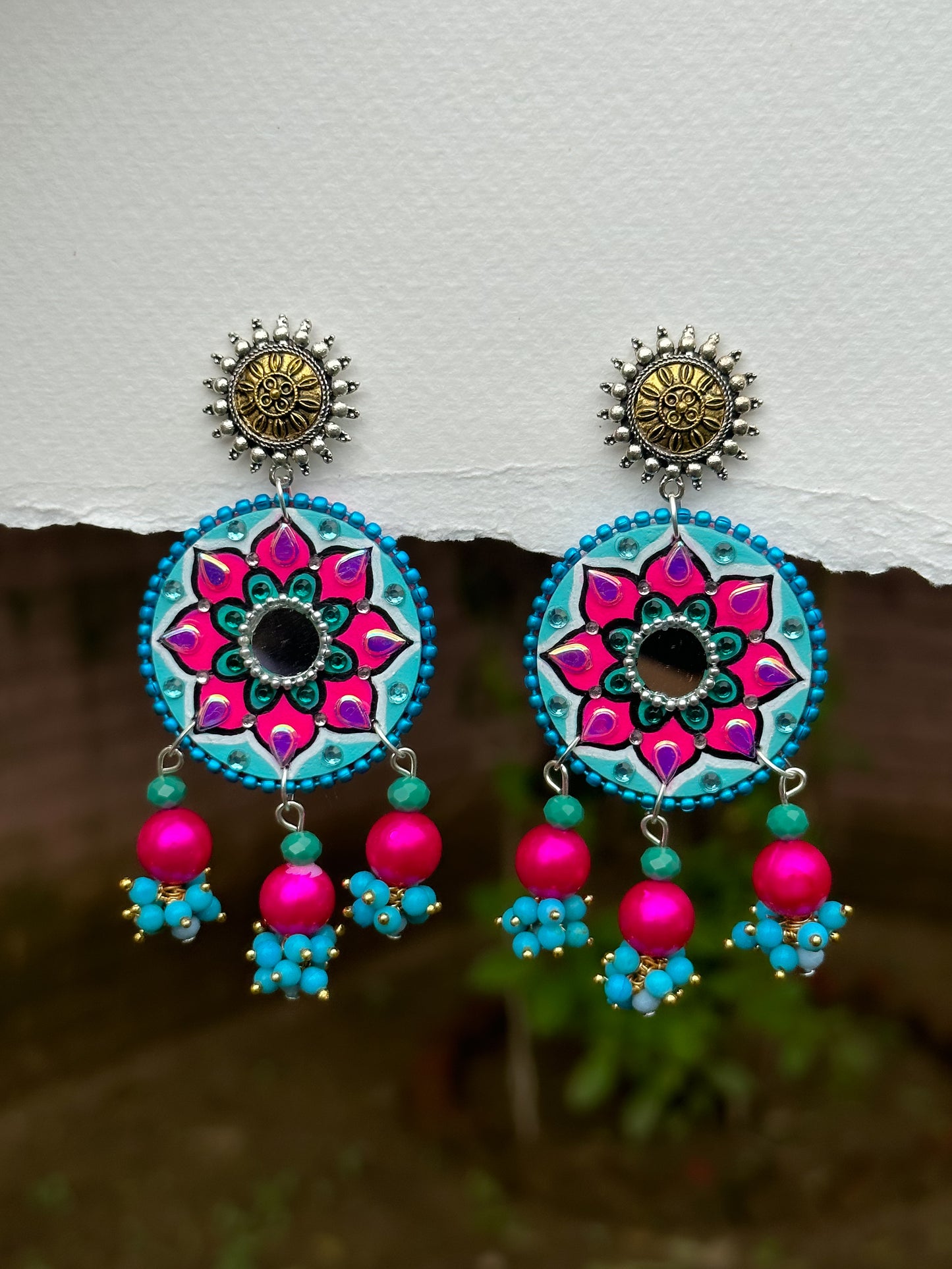 Mini Mandala Earrings