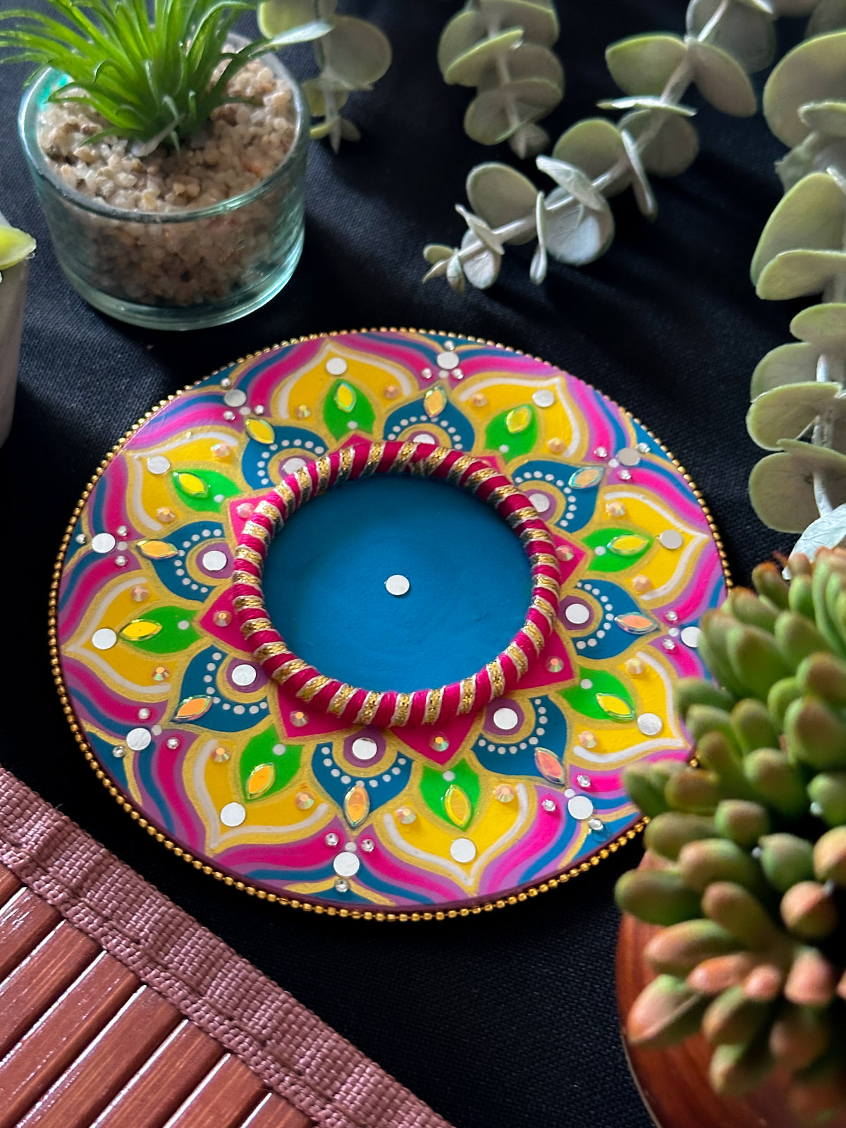 New Mandala Diya/Candle Holder