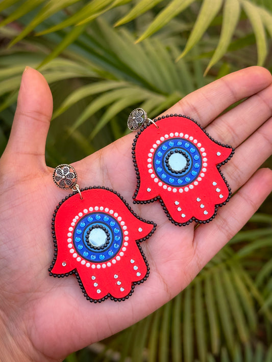 Hamsa Earrings