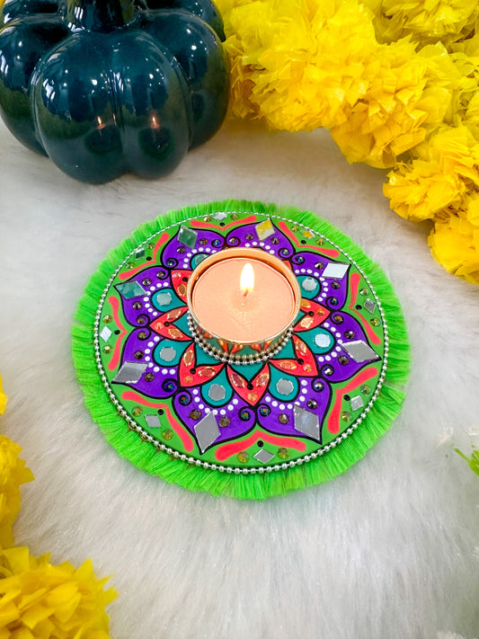 Mini Mandala Tealight Candle Holder