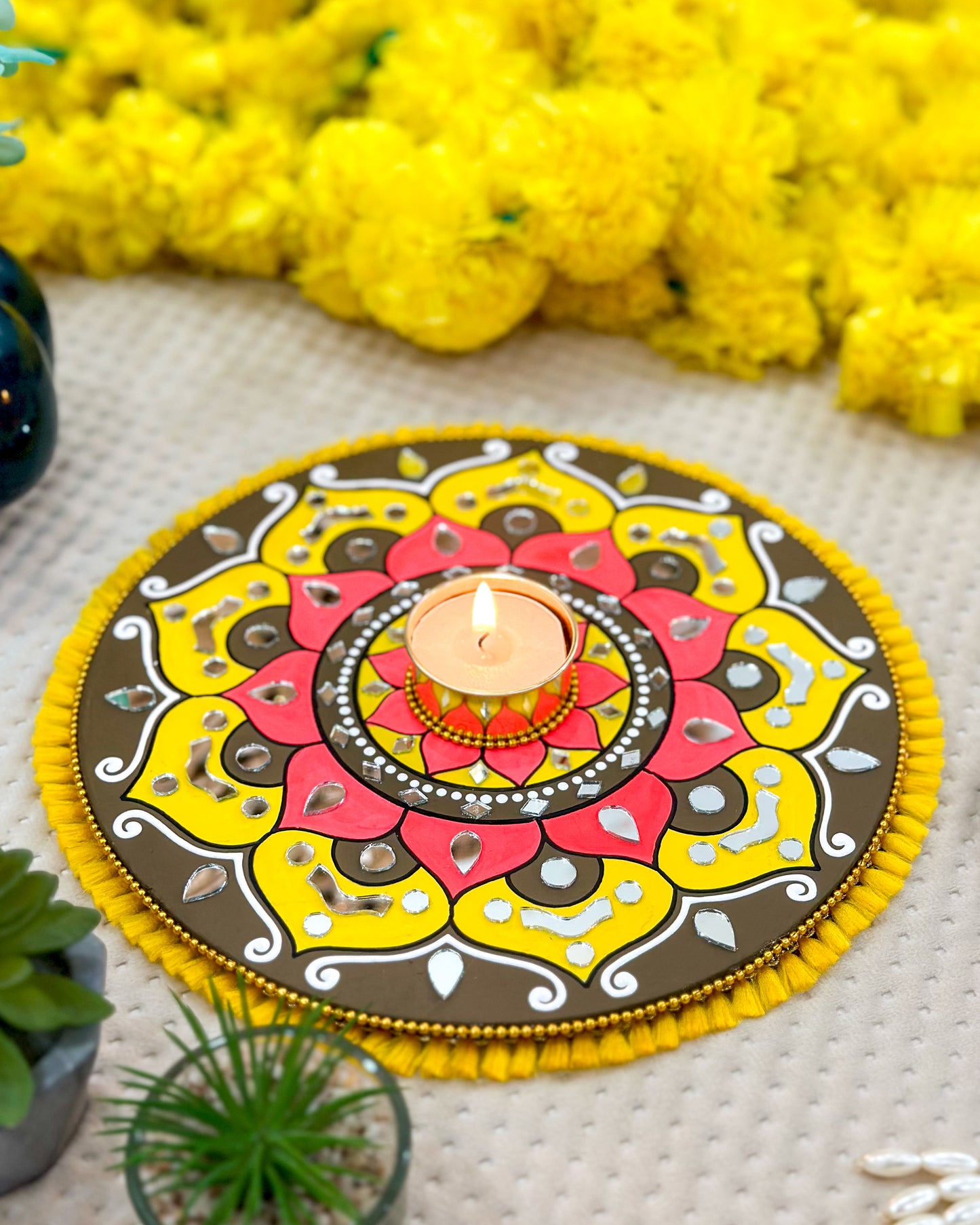 Mandala Tealight Candle Holder