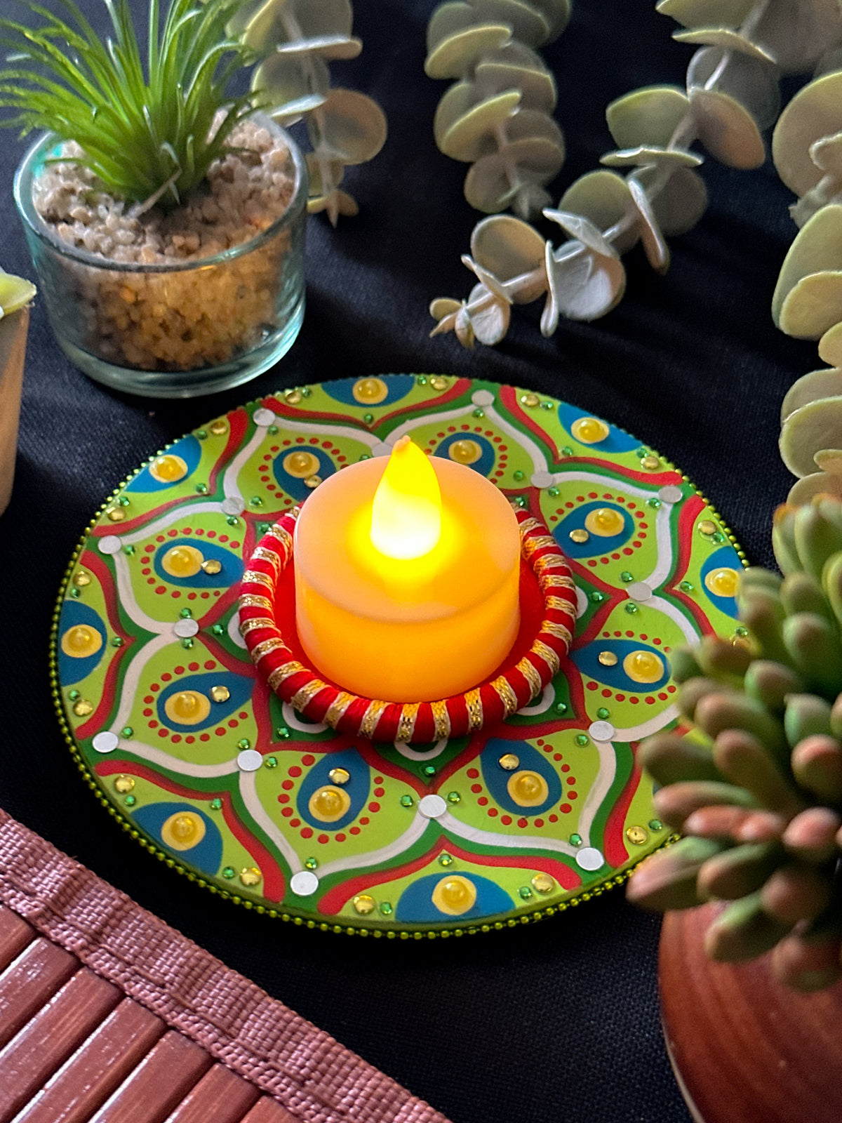 New Mandala Diya/Candle Holder