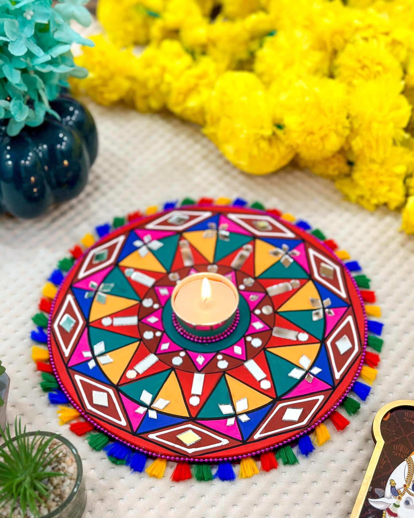 Mandala Tealight Candle Holder