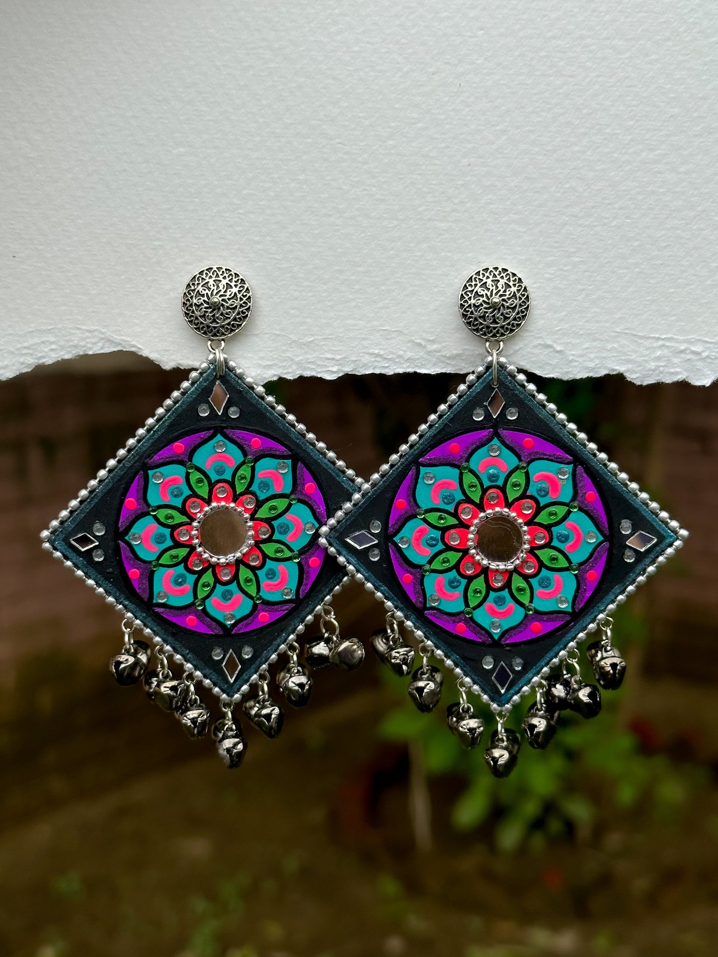 Diamond Mandala Jhumka