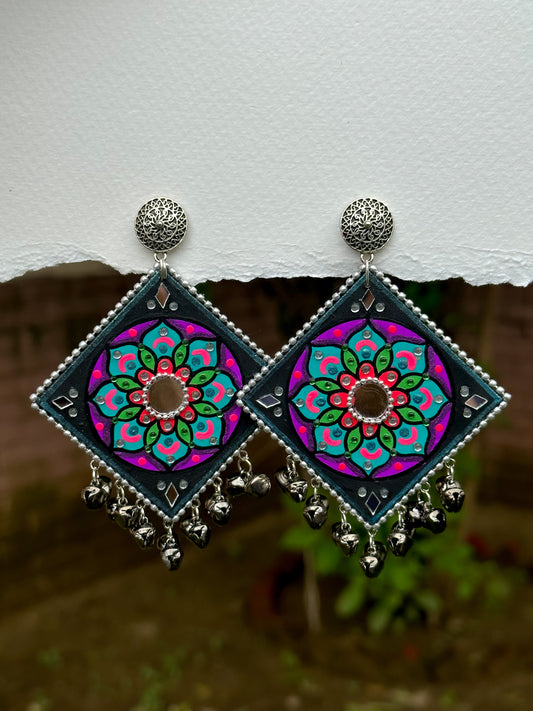 Diamond Mandala Jhumka