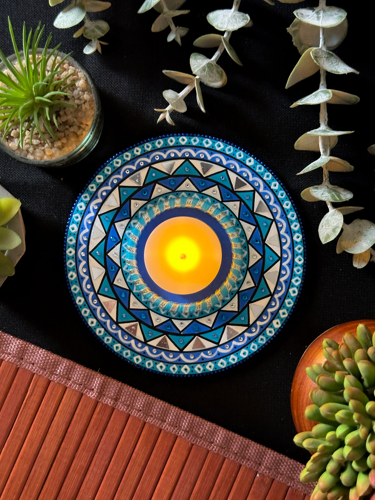 New Mandala Diya/Candle Holder