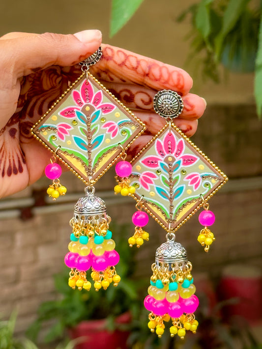 Floral Jhumka