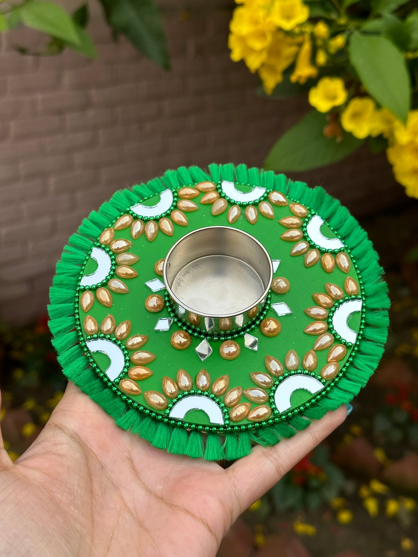 Mini Mandala Tealight Candle Holder