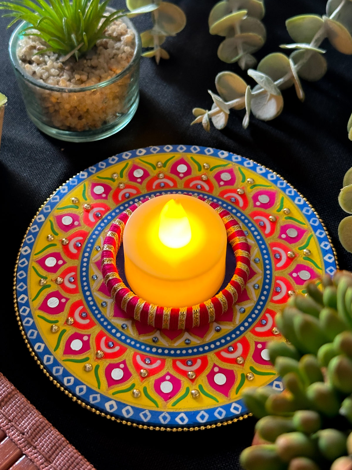 New Mandala Diya/Candle Holder