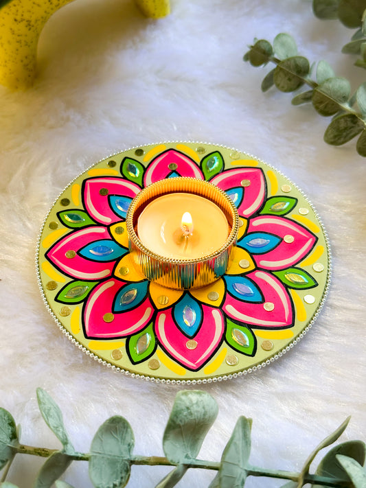 Mandala Tealight Candle Holder