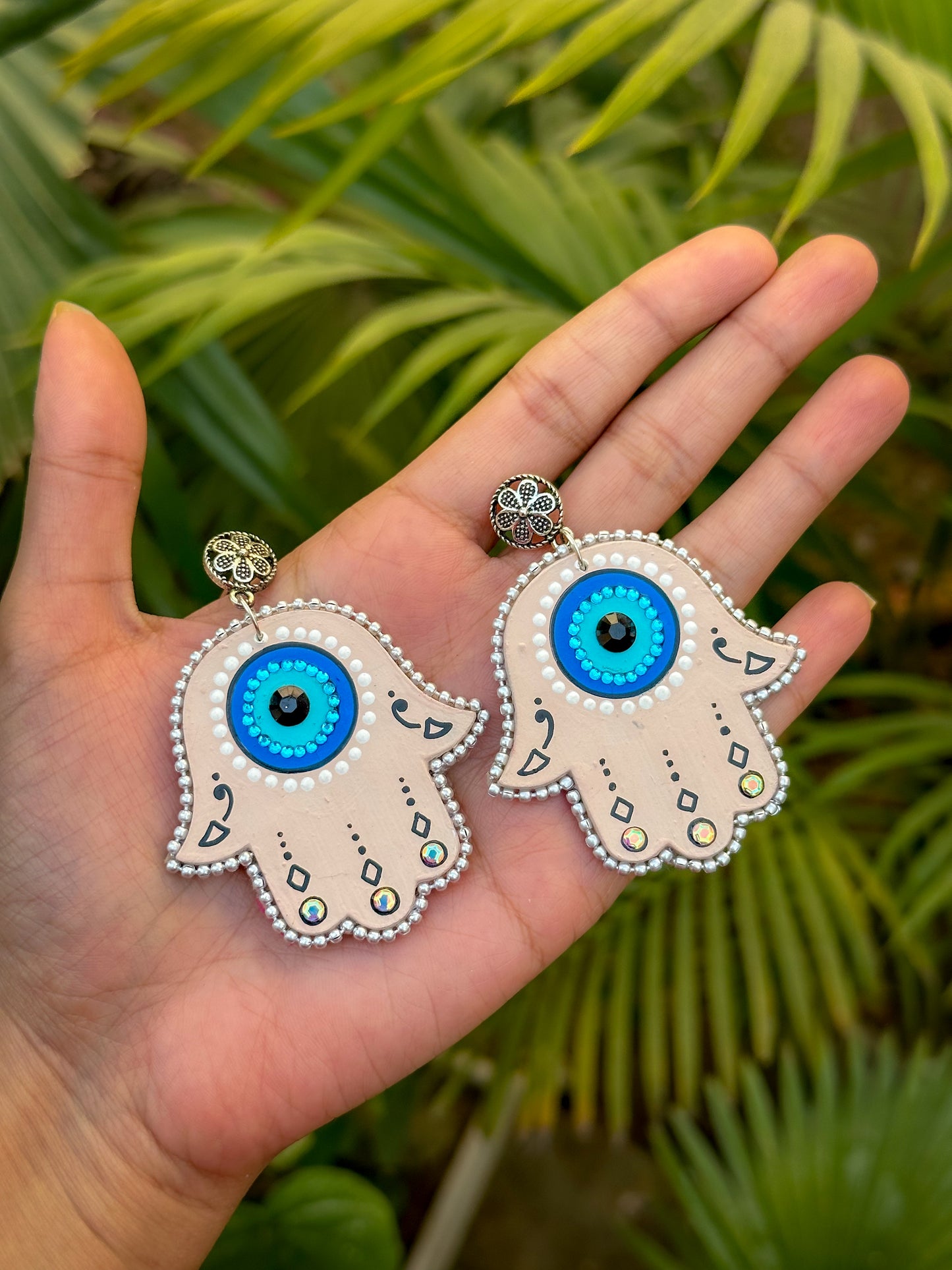 Hamsa Earrings