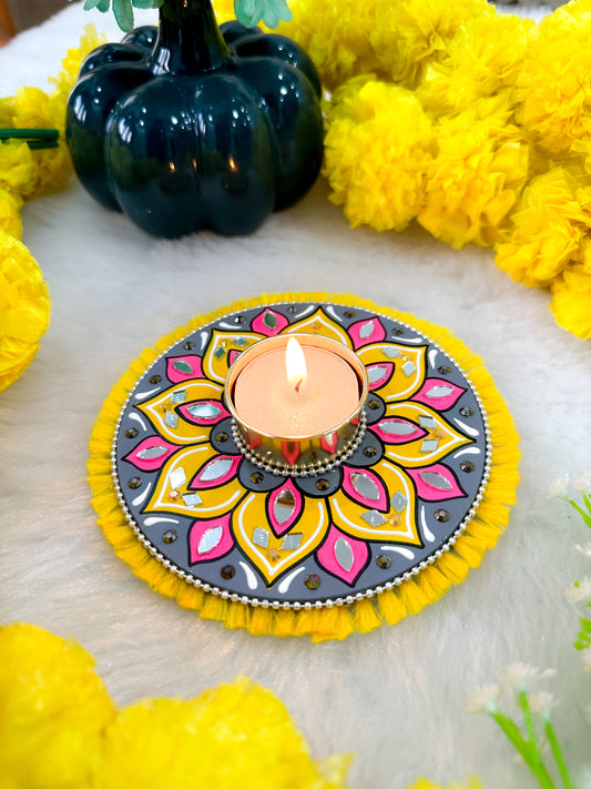 Mini Mandala Tealight Candle Holder