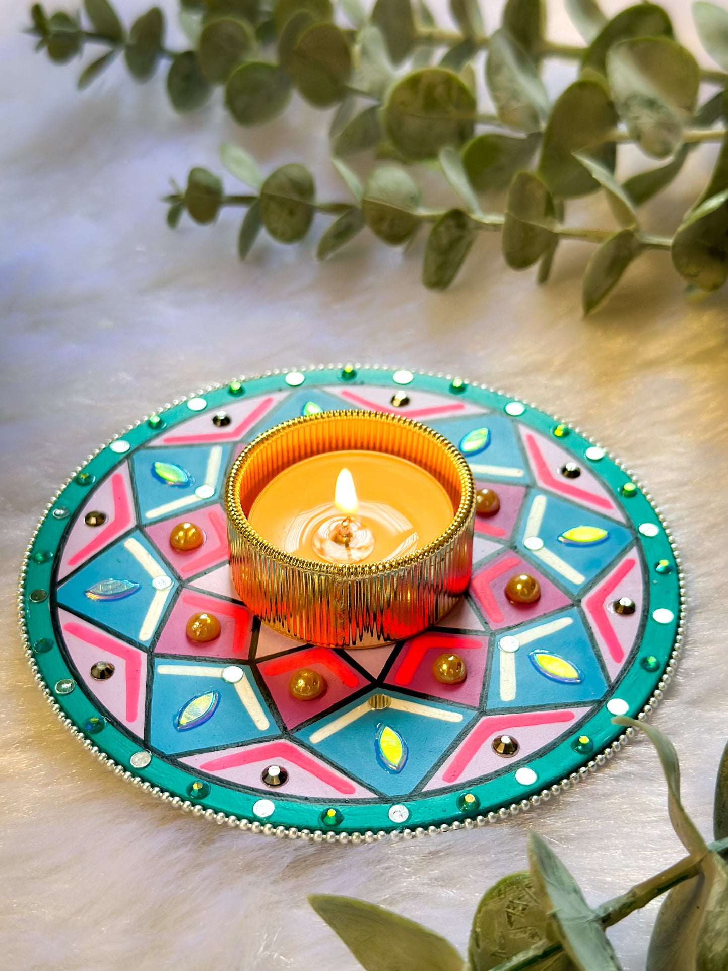 Mandala Tealight Candle Holder