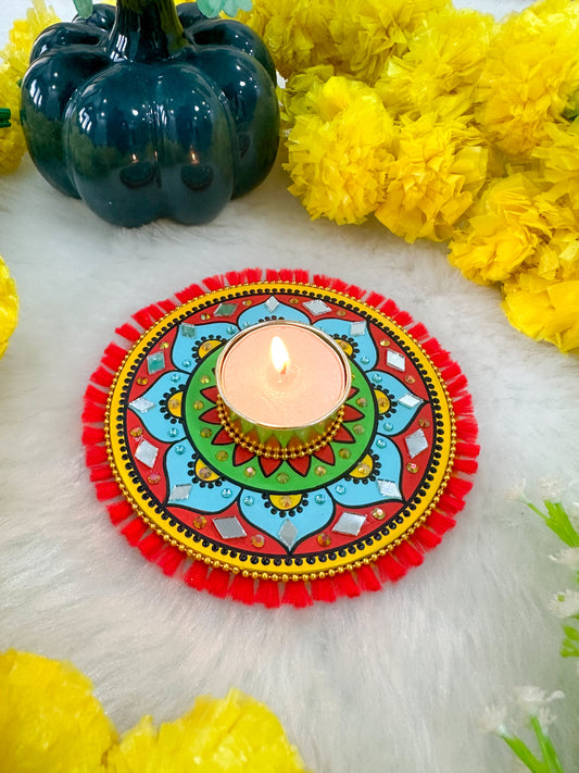 Mini Mandala Tealight Candle Holder