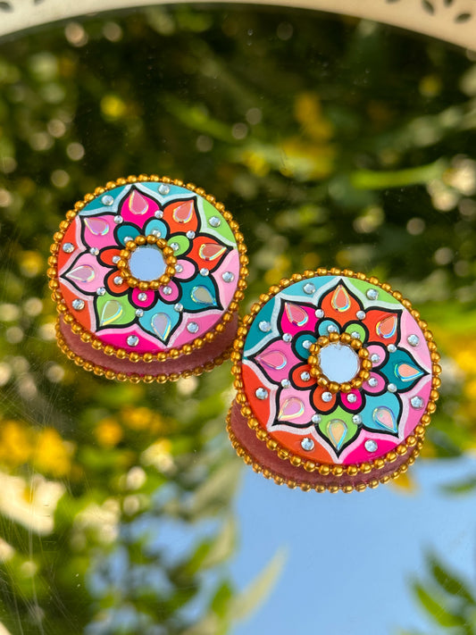 Mandala Studs