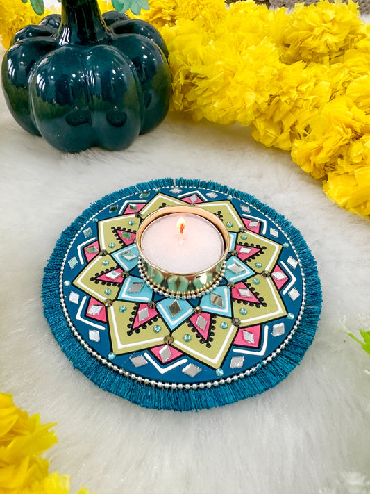 Mini Mandala Tealight Candle Holder