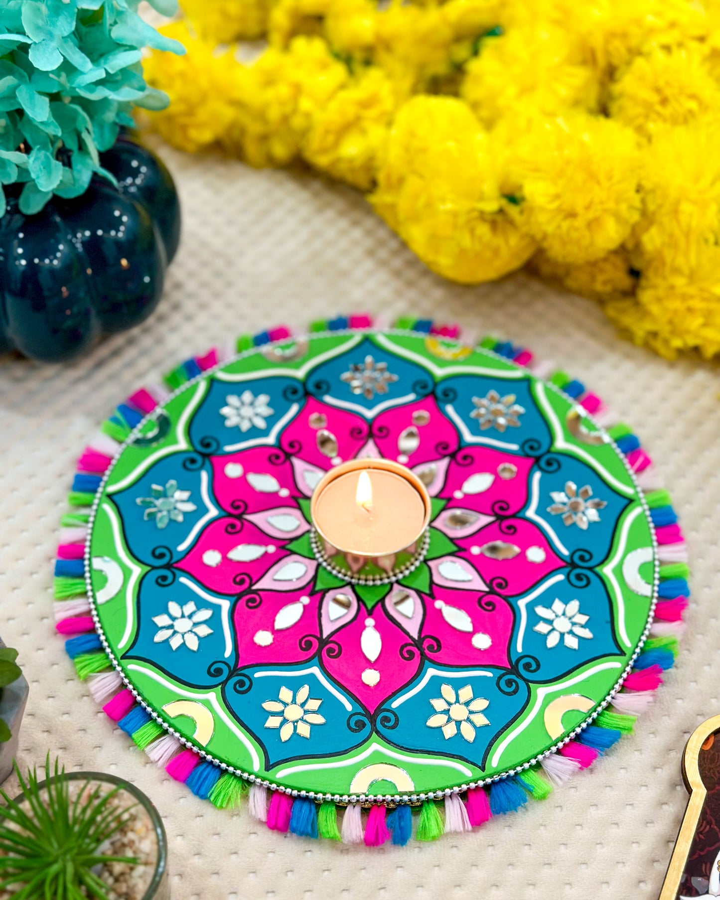 Mandala Tealight Candle Holder