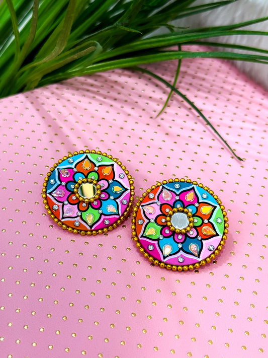 Mandala Studs