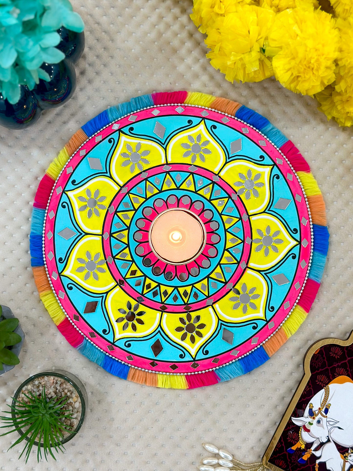 Mandala Tealight Candle Holder