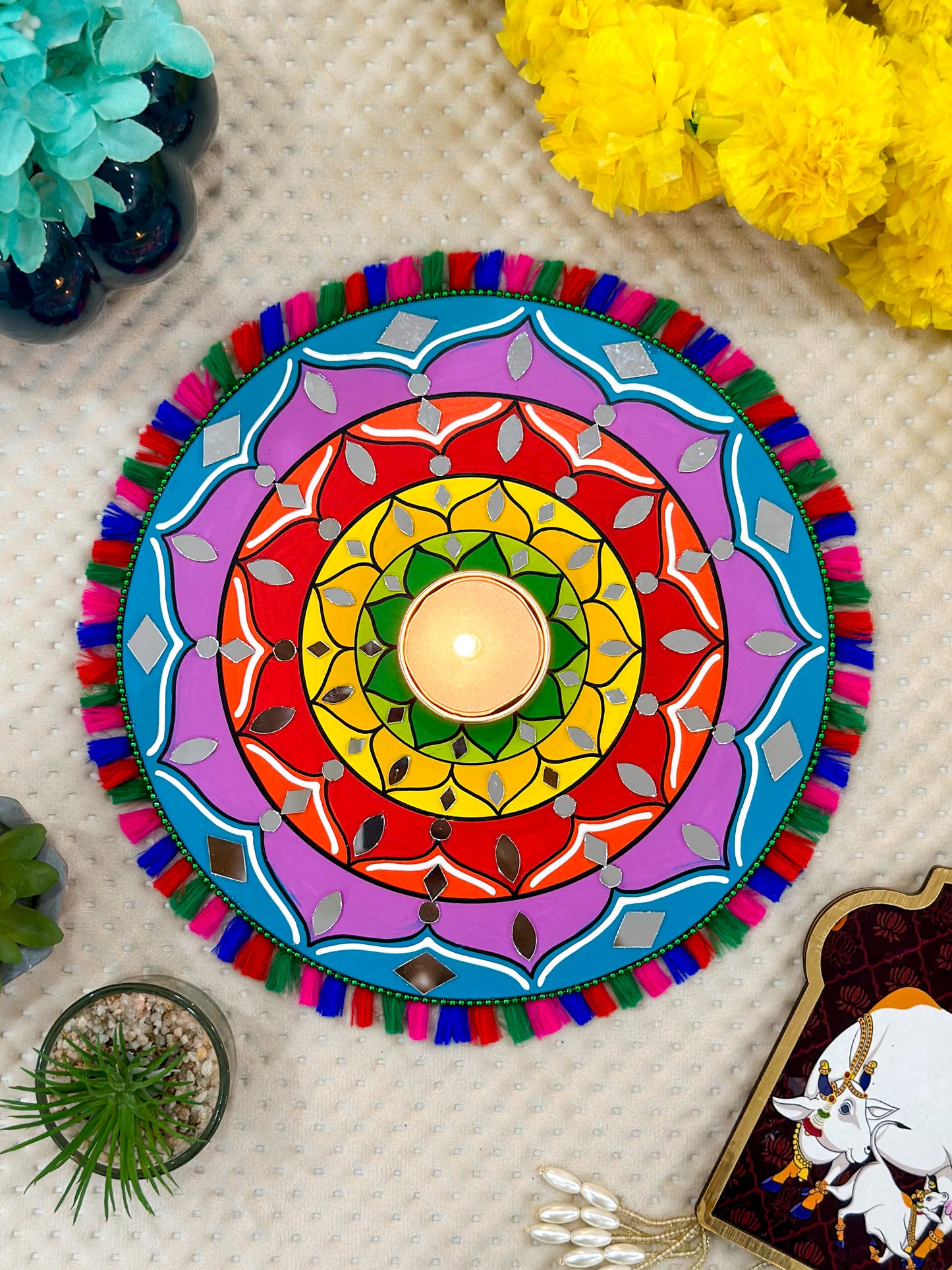 Mandala Tealight Candle Holder