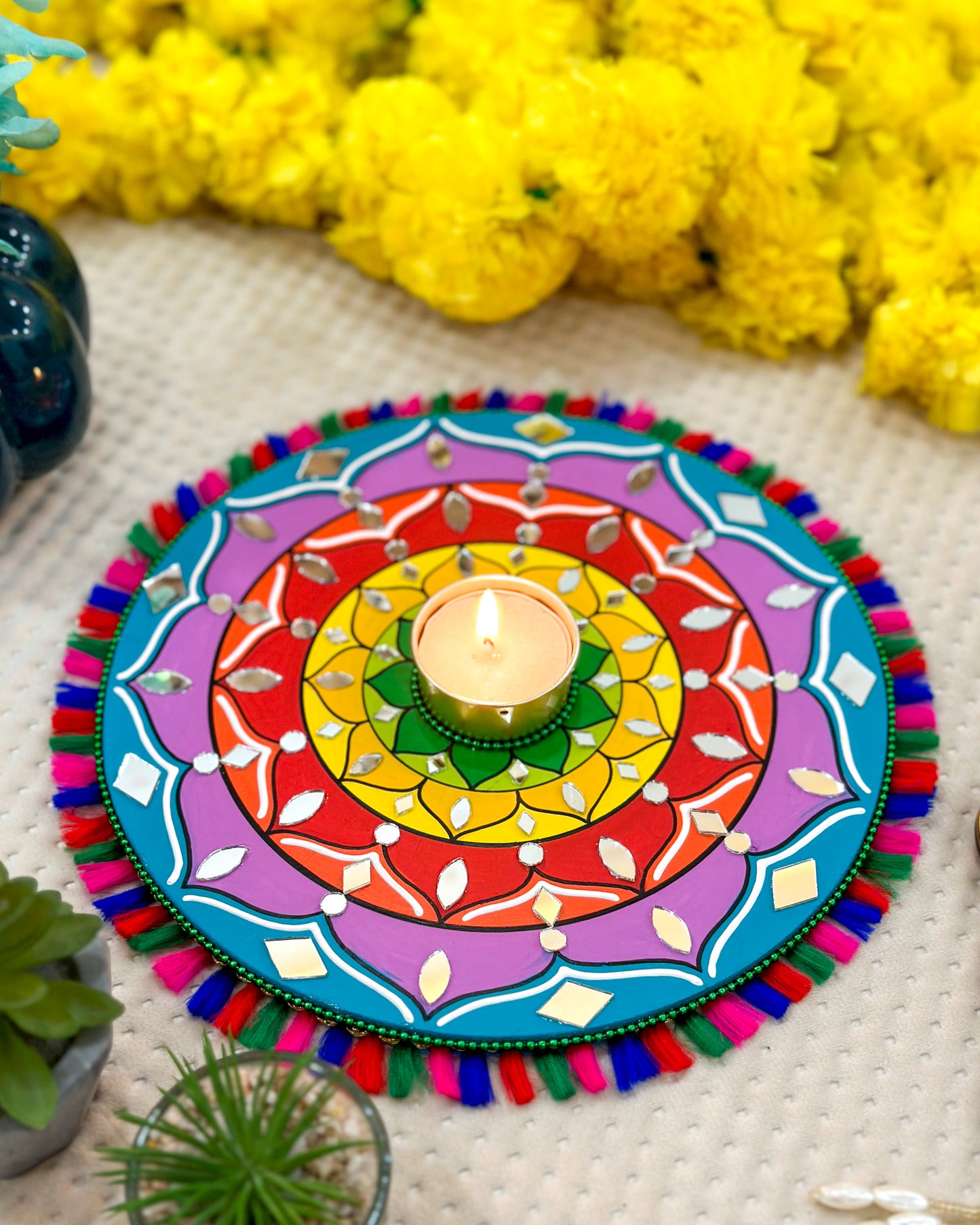 Mandala Tealight Candle Holder