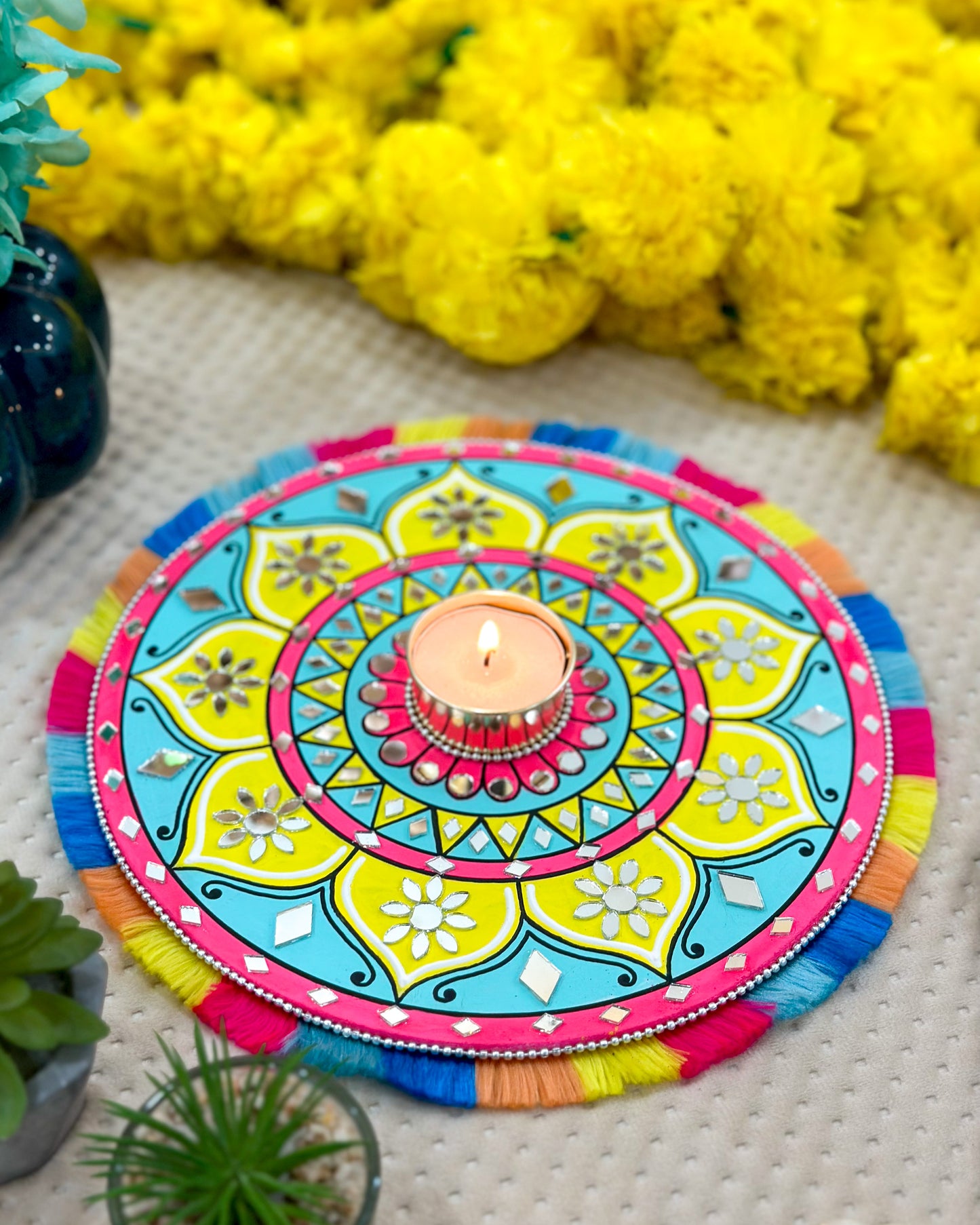 Mandala Tealight Candle Holder