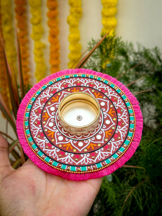Mandala Tealight Candle Holder