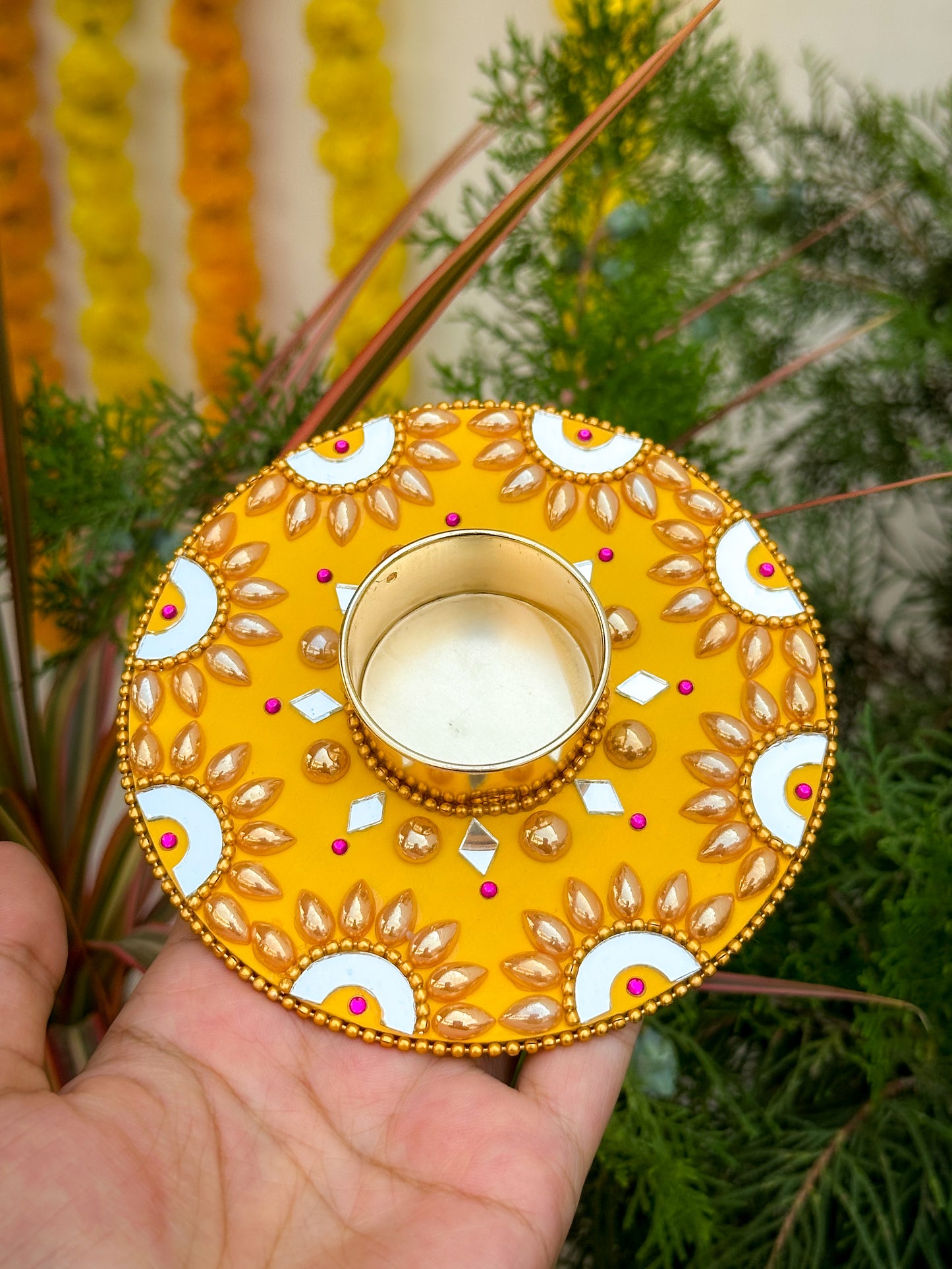 Mandala Tealight Candle Holder