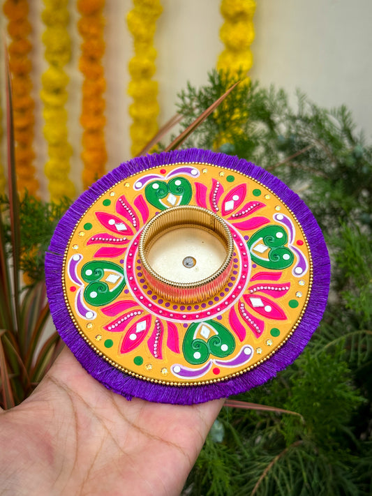 Mandala Tealight Candle Holder