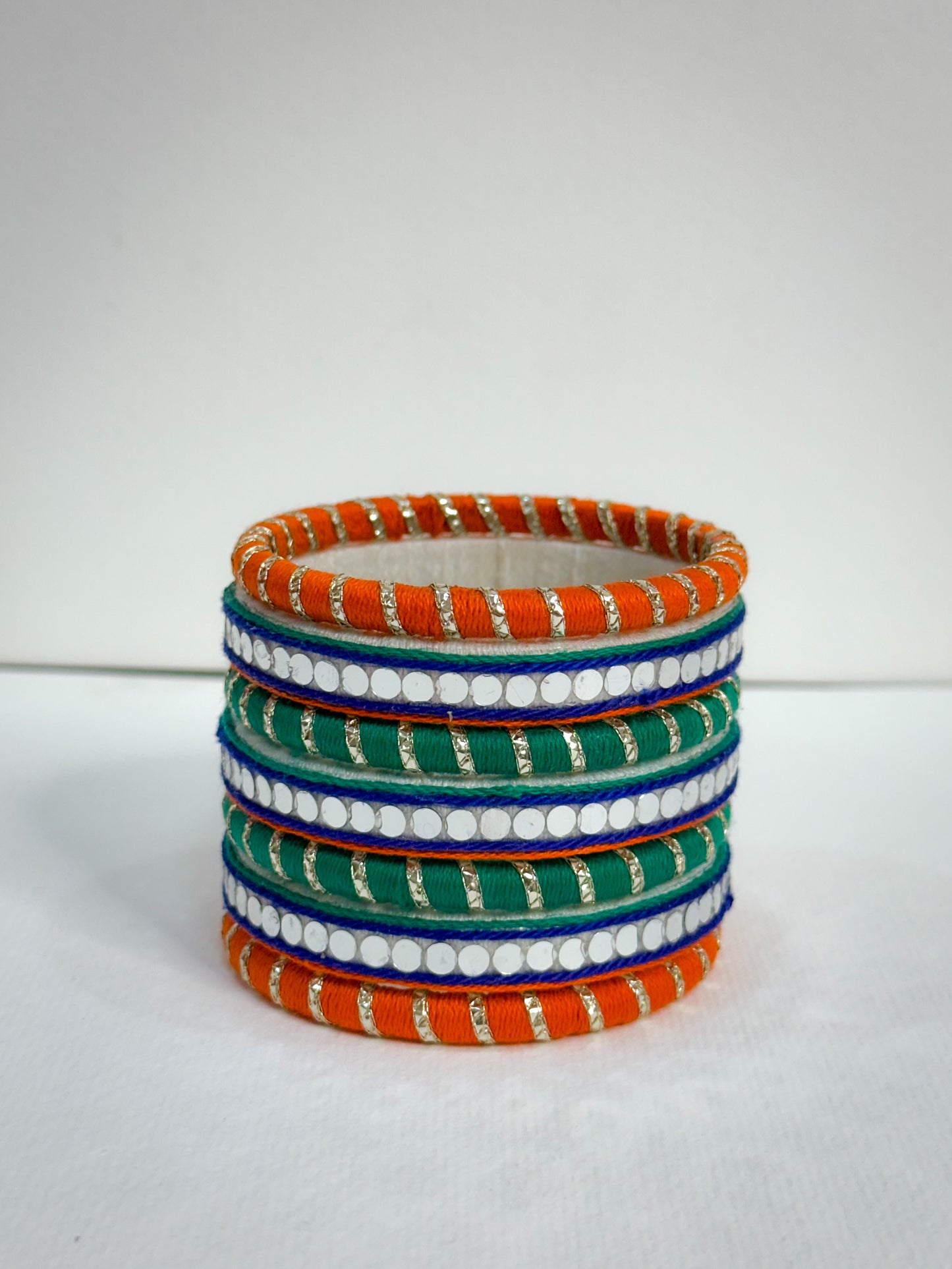 Tricolour Bangle Set of 7