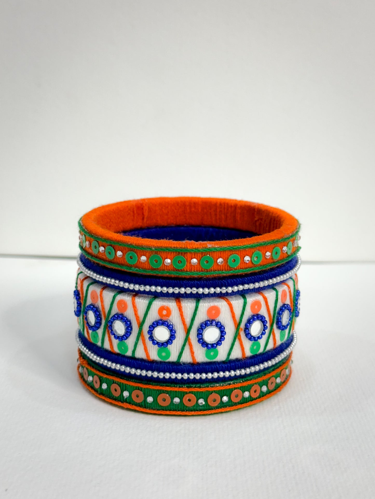 Tricolour Bangle Set of 5