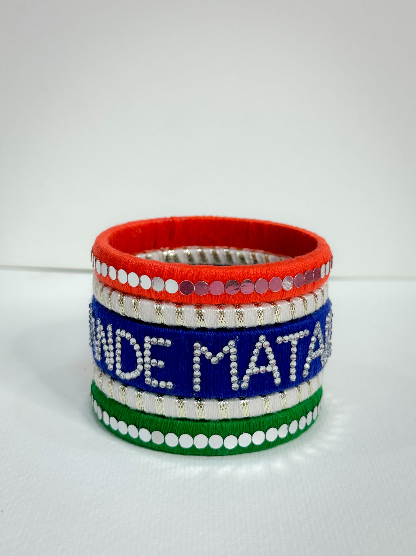 Tricolour Bangle Set of 5